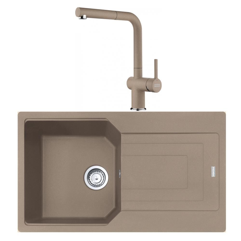 Franke Urban UBG 611-86 Oyster Granit Evye Active Plus Doccia 2.0 Batarya Set