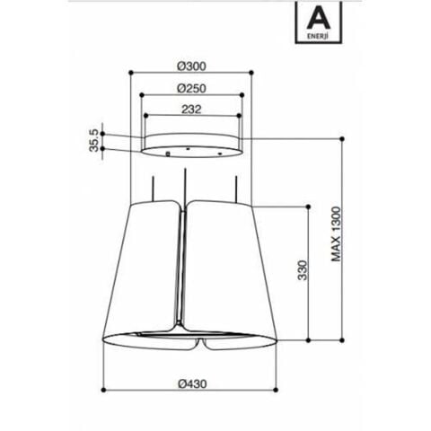 Faber Beat Bk Matt F45 Mat Siyah Ada Davlumbaz