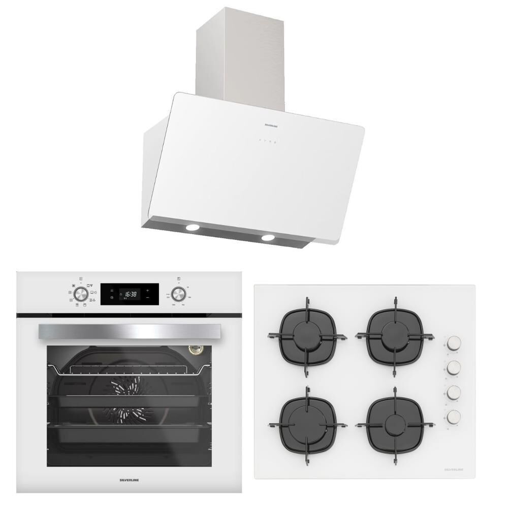 Silverline Beyaz Ankastre Set (3457 Soho, CS5335W02, BO6504W01)