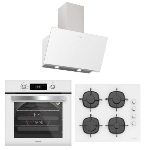 Silverline Beyaz Ankastre Set (3457 Soho, CS5335W02, BO6504W01)
