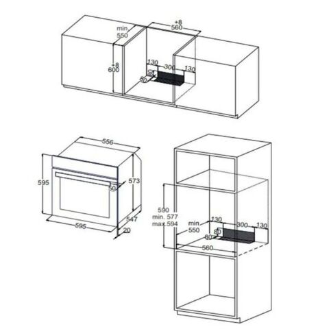 Silverline Beyaz Ankastre Set (3457 Soho, CS5335W02, BO6504W01)