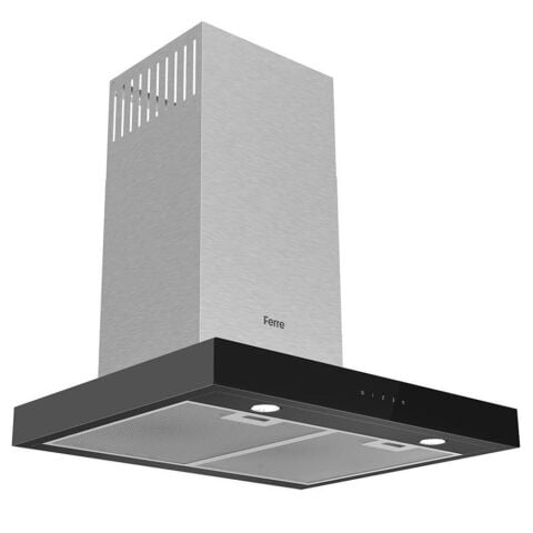 Ferre FryartSteam Siyah Ankastre Set (D100 Siyah T Tipi Davlumbaz-SS035 Siyah Ocak- XE64CS FryartSteam Siyah Fırın)