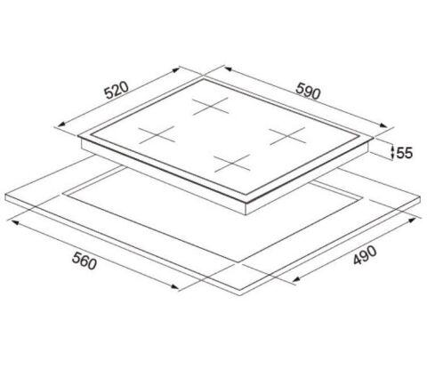 Silverline AS5378X01 60cm Inox Ankastre Ocak