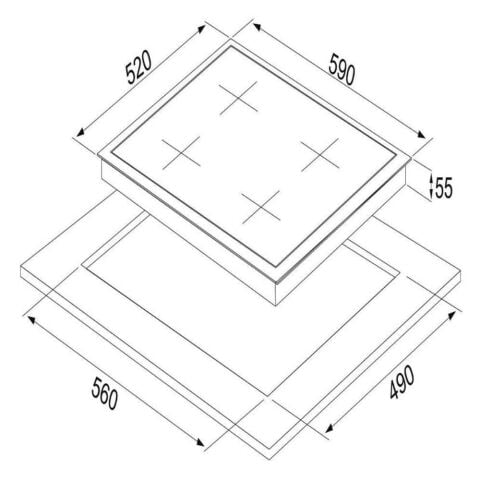 Silverline Gri Ankastre Set (3457 SOHO Davlumbaz-CS5343S01 Ocak ,BO6502S02 Fırın )
