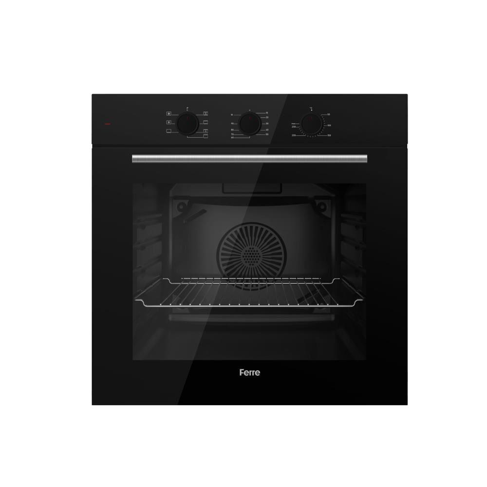 Ferre QBL62CS Siyah Ankastre Fırın