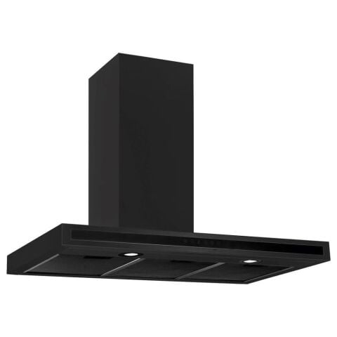 Silverline 3173 Quadro Duvar Tipi Siyah 60 Cm Davlumbaz