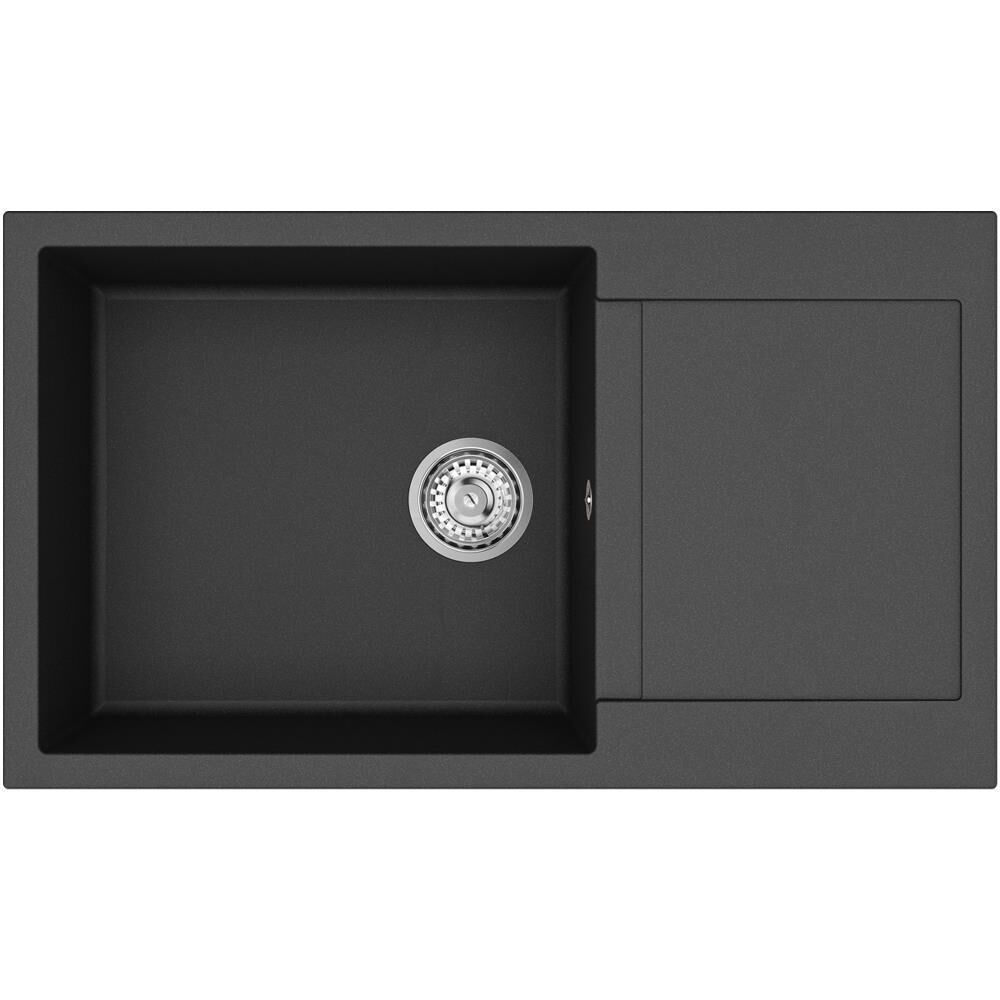 Teka CLİVO 60 B TQ 1B 1D 1 Gözlü Onyx Black Granit Evye
