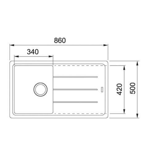 FRANKE BASIS BFG 611 STONE GREY GRANİT EVYE
