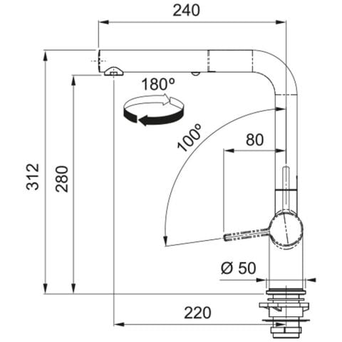 Franke Active Plus Metalic Doccia DuşlamalıI MATT BLACK Evye Bataryası