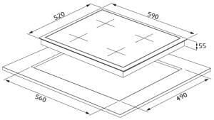 Silverline Aspiratör İle Ankastre Set 4 (1171 Astec , CS5335B01 , BO6502B02)