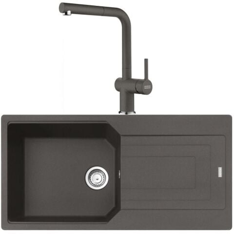 Franke Urban UBG 611-100 Slate Grey Granit Evye Active Plus Doccia 2.0 Batarya Set