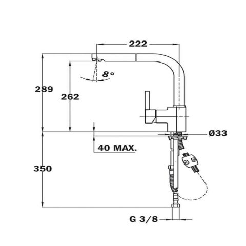 Teka ARK 938 Siyah Spiralli Evye Bataryası