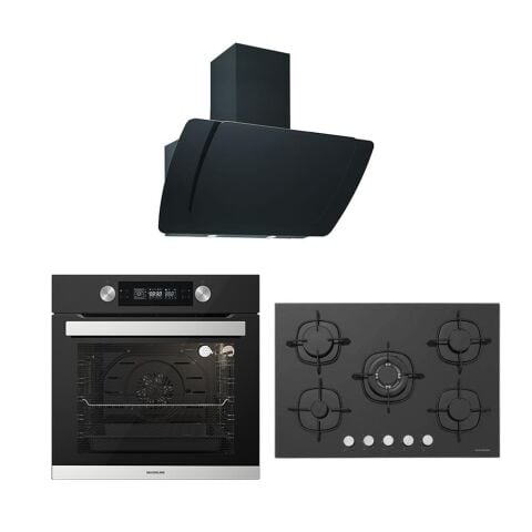 Silverline Siyah Ankastre Set (3373 60 Cm Misto, CS5365B01 , BO6505B01)