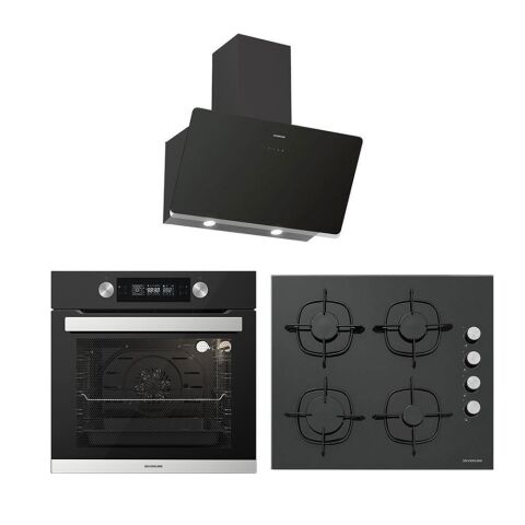 Silverline Siyah Ankastre Set (3457 Soho 60 , CS5335B01 , BO6505B01)