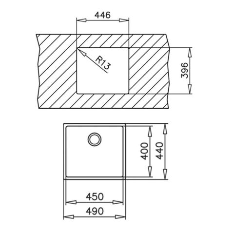 Teka Linea 45.40 Paslanmaz Tezgahaltı Çelik Evye ve ARK 938 Krom Spiralli Batarya Set