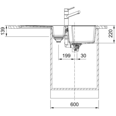 Franke Urban UBG 651-100 Avena Granit Evye