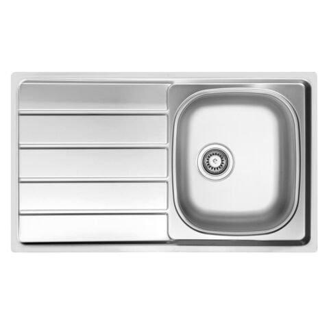 Ukinox HS 86 Düz Sol Damlalıklı Çelik Evye