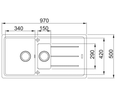 Franke BASİS BFG 651 AVENA Granit Evye