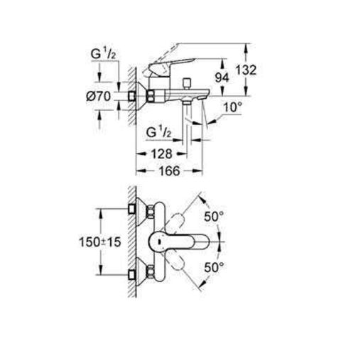GROHE BAUEDGE BANYO BATARYASI 23605000