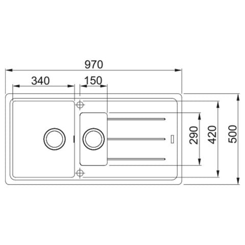 Franke Basis BFG 651 Avena Granit Evye Active Plus Doccia 2.0 Batarya Set