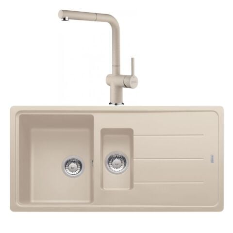 Franke Basis BFG 651 Sahara Granit Evye Active Plus Doccia 2.0 Batarya Set