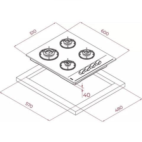 Teka CHEF 4 Gri Ankastre Set (HAK 625 ST BÖREK ŞEFİM - GBC 64002 KBC ST- ATV 60 PRO ST)