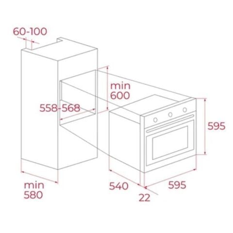 Teka CHEF 4 Gri Ankastre Set (HAK 625 ST BÖREK ŞEFİM - GBC 64002 KBC ST- ATV 60 PRO ST)