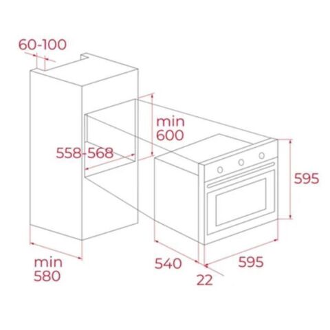 Teka CHEF 4 Gri Ankastre Set (HAK 625 ST BÖREK ŞEFİM - GBC 64002 KBC ST- ATV 60 PRO ST)
