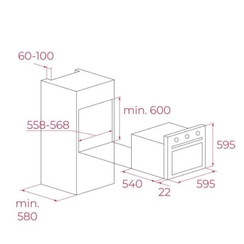 Teka CHEF 5 Siyah Ankastre Set ( HAK 625 BK BÖREK ŞEFİM - GBE 64002 BK -  ATV 60 BK )