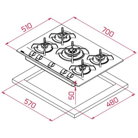 Teka Siyah Ankastre Set (ATV 90-GBC 75030 KBC-HAK 629 BK AUTOPERFECT)