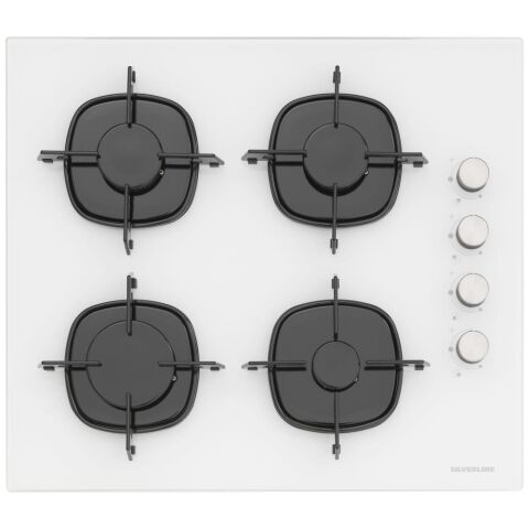 Silverline CS5335W02 Beyaz Emaye Izgaralı Ocak