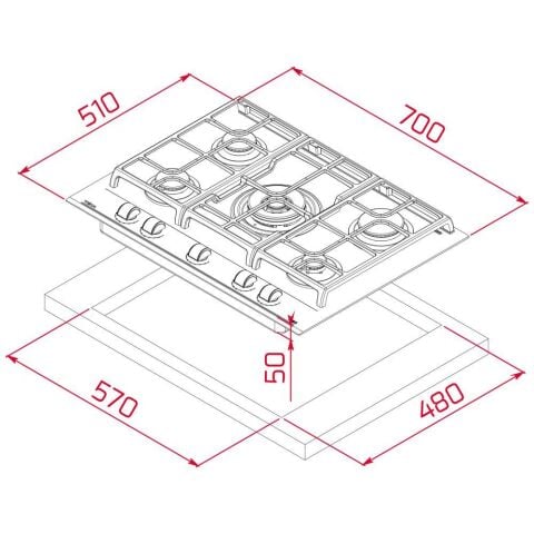 Teka Urban Serisi Siyah Set ( HLB 8400 BK - GZC 75330 XBC BK  - DLV 98660 BK TOS )