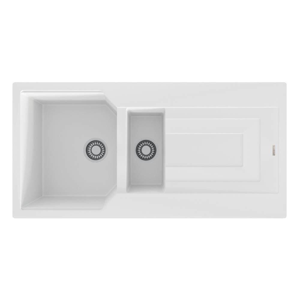 Blackstone ZEUGMA 50X100 CM 1,5 Göz Beyaz Granit Evye