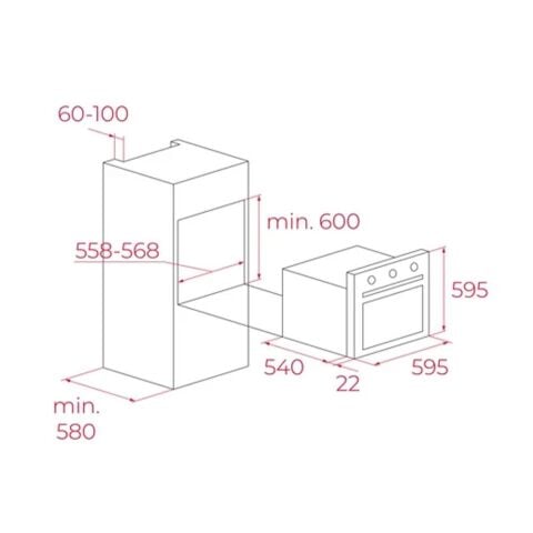 Teka Beyaz Ankastre Set (HAK 627 WH - GBC 75030 WH - TVT 60.1 WH)