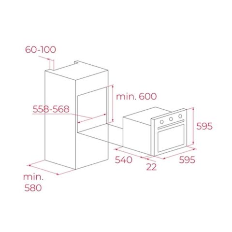 Teka Beyaz Ankastre Set (HAK 627 WH - GBC 75030 WH - TVT 60.1 WH)