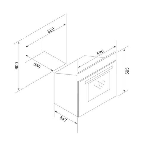 Silverline BO6505B02 S5 72 LT Ankastre Fırın